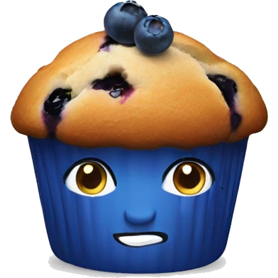 blueberry muffin emoji