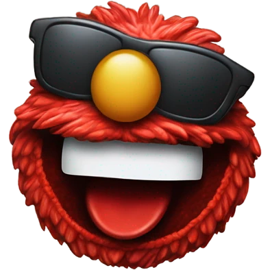 Photorealistic Elmo and Ted Nugent emoji