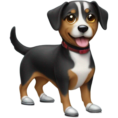 Dog wearing tap shoes  emoji