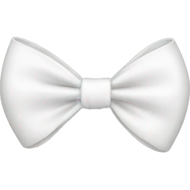 white bow emoji