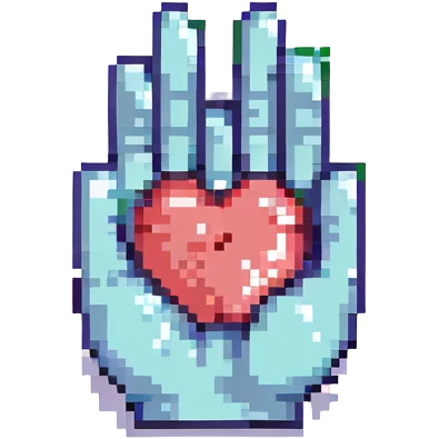 Korean heart hand gesture emoji