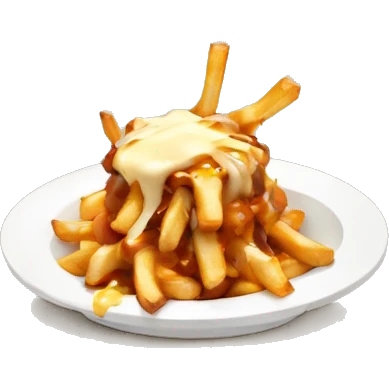 poutine qui mange une poutine emoji