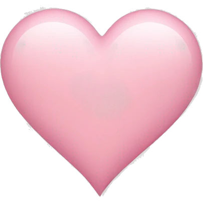 light pink heart emoji