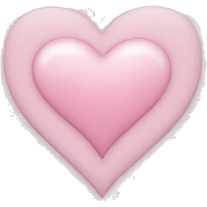 Light pink heart emoji