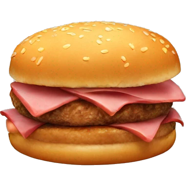 Bouncing pork patty emoji