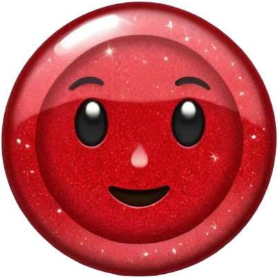 glitter red pin emoji