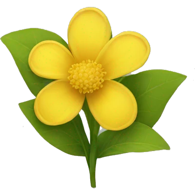 Yellow flower emoji