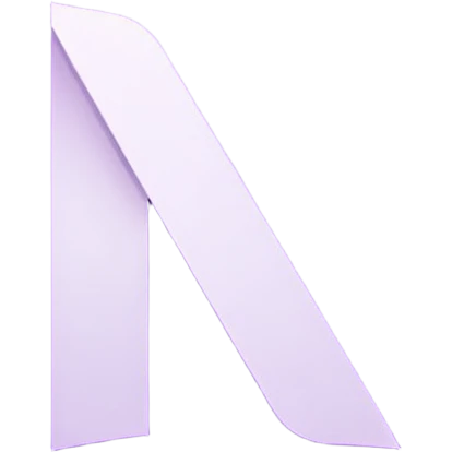 Netflix aesthetic "N" logo in pastel purple emoji