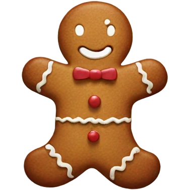 gingerbread man emoji