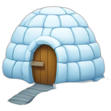 igloo with heart symbol big emoji