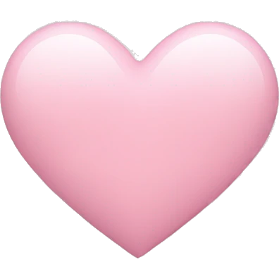 Light pink heart  emoji
