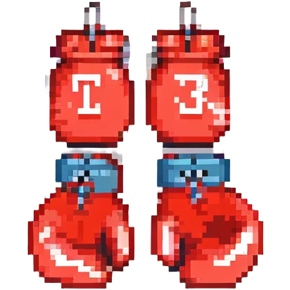красные боксерские перчатки с надписью "23", no background emoji