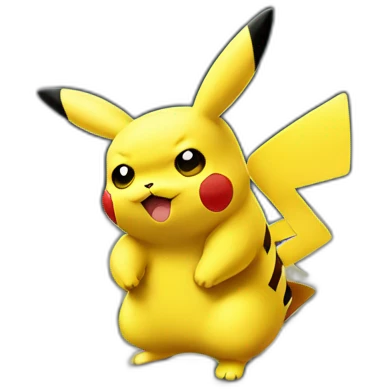 Pikachu standing on money  emoji