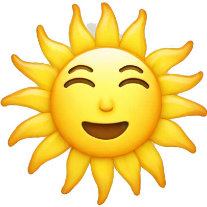 Sun light emoji