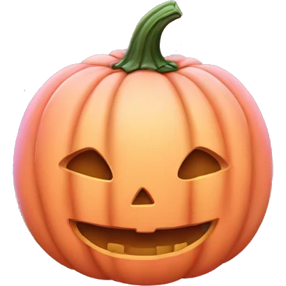 baby pink jack-o'-lantern emoji
