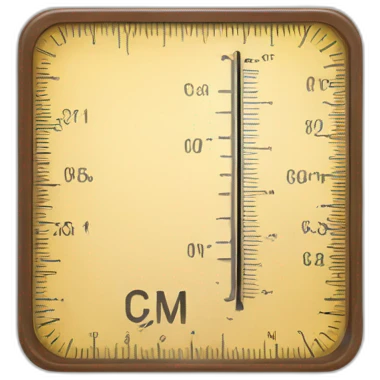 measurement scale in cm emoji
