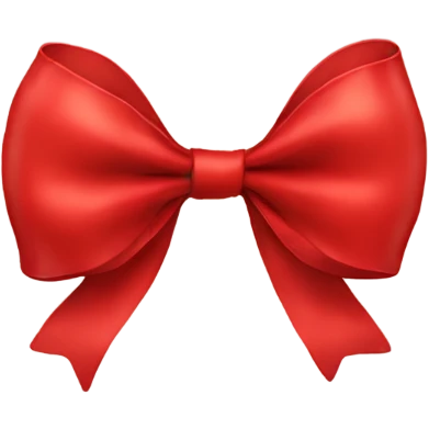 Red bow  emoji