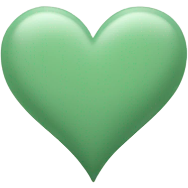 Sage green heart emoji