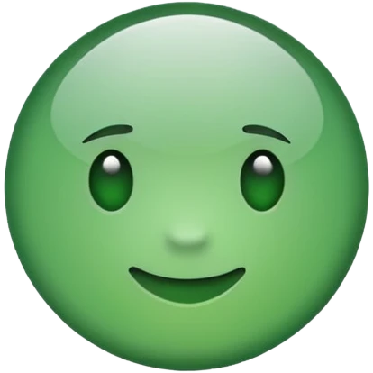 Small green circle with center offset to the right emoji