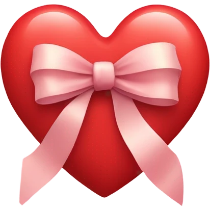Heart with a bow on it emoji