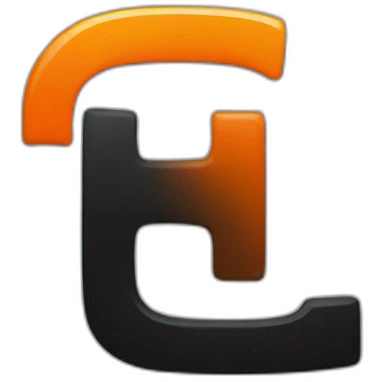 Black and orange PH logo emoji
