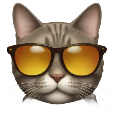 Cat with sunglasses emoji