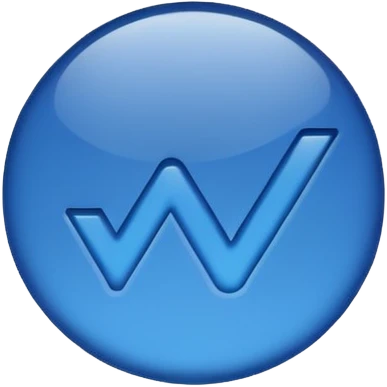 Dark blue checkmark for social media. emoji