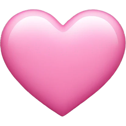Pink heart  emoji