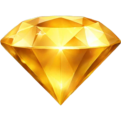 Golden diamond emoji