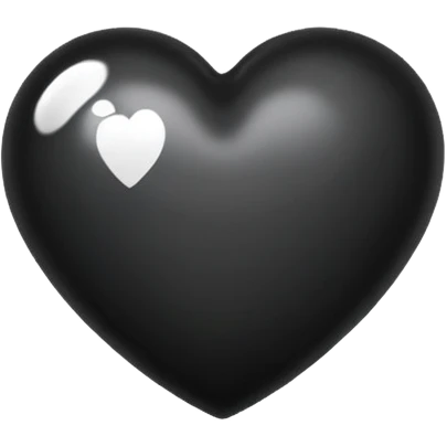 Black heart white spots emoji