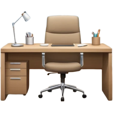 modern office room with one desk emoji