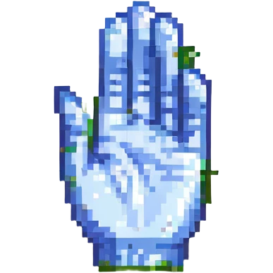 a hand emoji