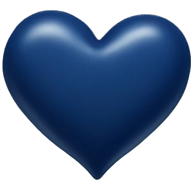 navy blue heart emoji