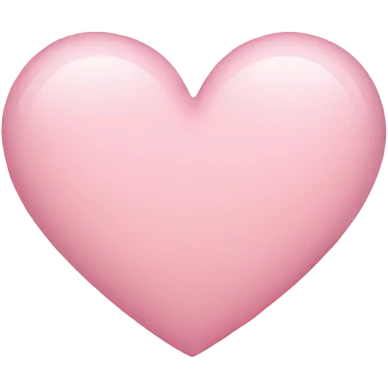 Light pink heart emoji