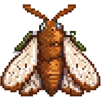 brown moth emoji