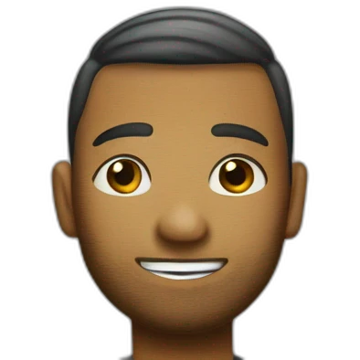 solo with short hair emoji