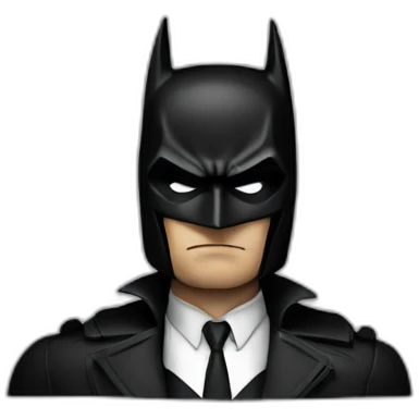 Batman noir emoji