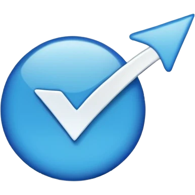 Blue verified check mark emoji