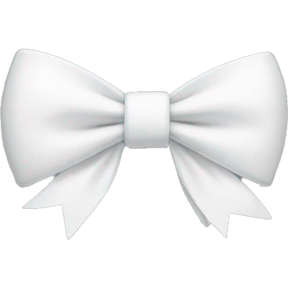 White bow emoji