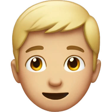  apple emoji with boy with his hand on the face emoji