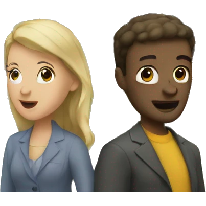 people talking by the house emoji