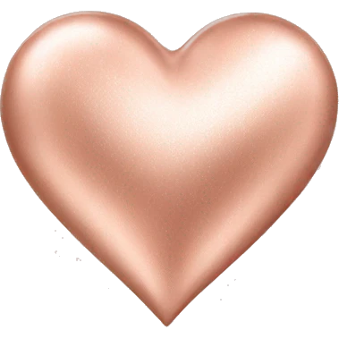 Rose gold heart emoji