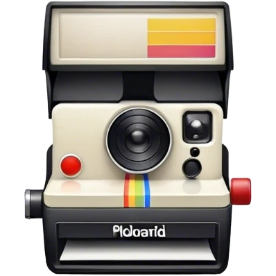 Polaroid photo booth emoji