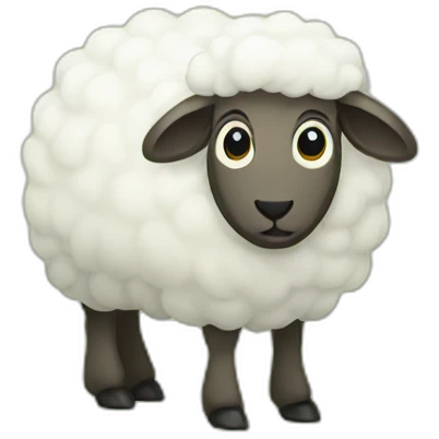 Sheep green farm emoji