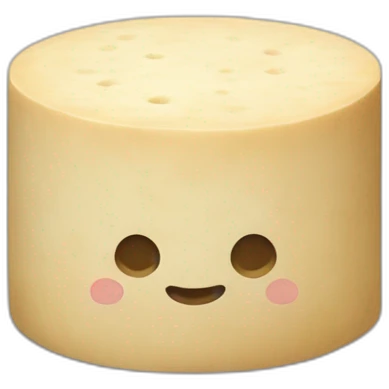 round tofu with a grid pattern on top emoji