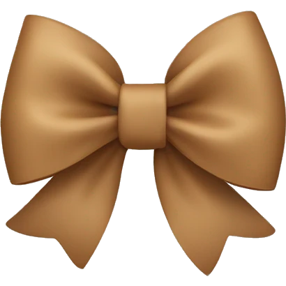 Light brown bow emoji