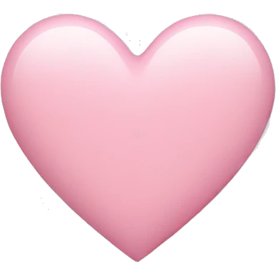 light pink heart emoji