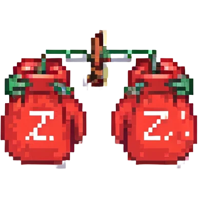 красные боксерские перчатки с надписью "23", no background emoji