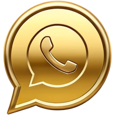 WhatsApp gold logo emoji