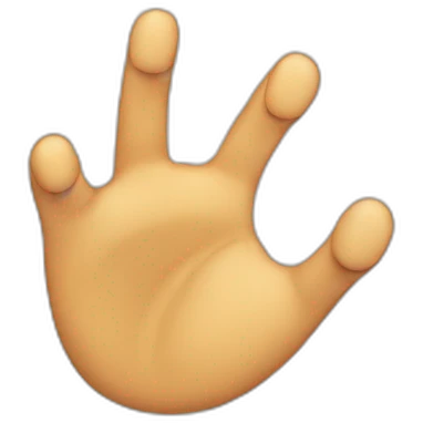 Clawing his at his face emoji